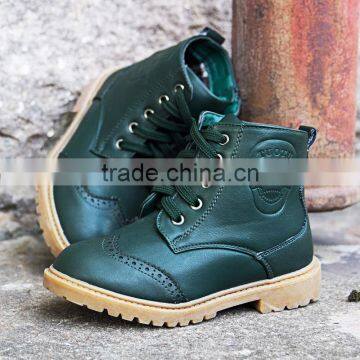 Best Quality High Top Kids Leather Casual Shoes Sample for Boys Fashion Style, China Brand Children High Upper Casual Shoes Good photo-5