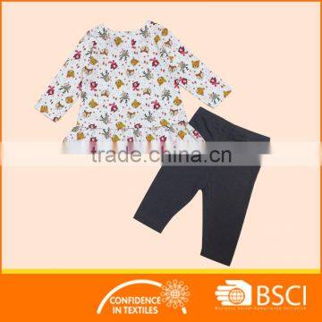 Baby 3 Pcs Set Fur Vest Wholesale Baby Girl Clothing Set photo-4