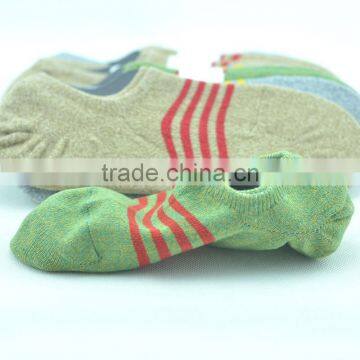 Men Invisible Socks Low Cut Striped Socks photo-2