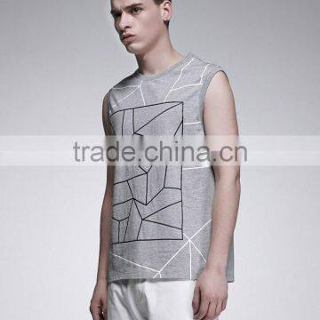 Stylish Printed Casual Cheap Vest for Men photo-2