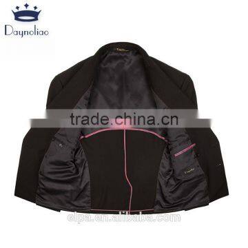 Daynoliao Half Lining Latest Design Woolen Slim Fitted Black Men Dress Blazer Designs photo-4