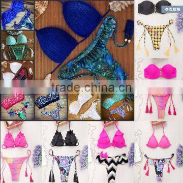 2016 SEXY HOT LADY BRAZILIAN BEAUTY CUSTOM MACRAME WHOLESALE FULLSIZE BIKINI