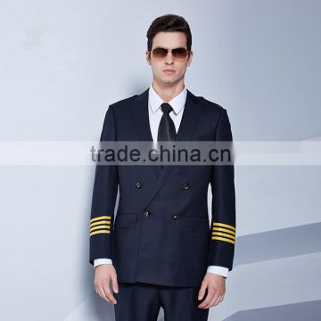 Solid Color Pattern and Anti-Shrink ,bespoke logo ,Plus Size Feature airline uniforms