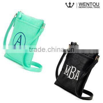 Fashion Long Strap Monogrammed Crossbody Bag