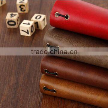 Custom Retro Journal Planner PU Cover Loose Leaf Notebook Removable Inner Pages photo-4