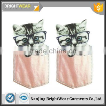 China factory used on kids cute clothes washable offset logo heat transfer printing