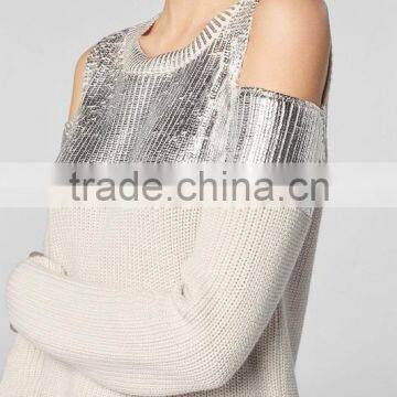 Sexy Design Sweater Knitted Top For Ladies photo-2