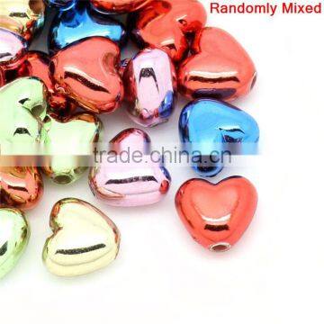 Valentines Gift Christmas Heart At Random Acrylic Charm DIY Beads