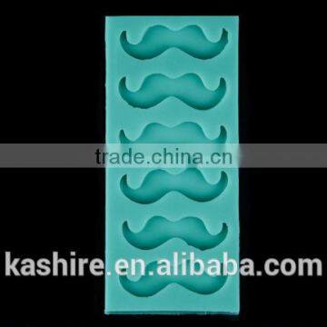 High Quantity Eco-friendly Safty Moustache Shape Silicone Chocolate Mould,soap Mold,diy Cake Mould photo-2