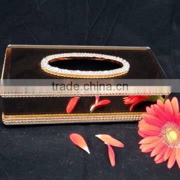 crsytal tissue box cover