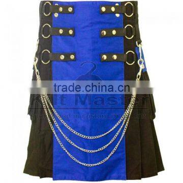 Fashion Tactical Hybrid Kilt Blue And Black