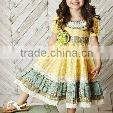 2017 mustard pie remake girls dress summer kids clothing