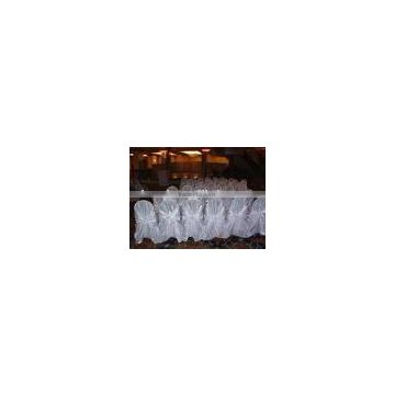 satin self tie chair cover , bag chair cover