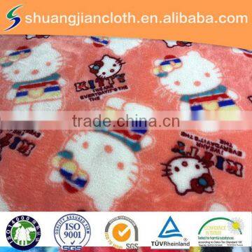 factory wholesale sales polyester flannel pajamas fabric