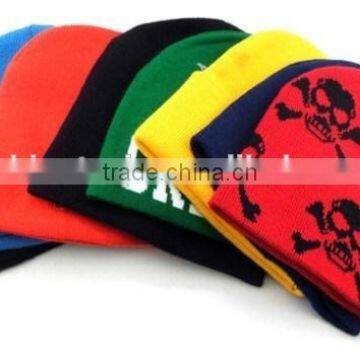 wholesale China cheap custom acrylic embroidered winter warm hats beanie