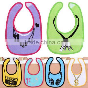 peva backside mutilstyle cotton baby bib waterproof