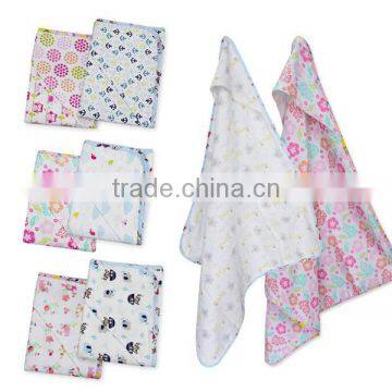 100%cotton flannel baby bath swaddle wrap blanket