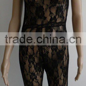 Sexy Lace Fishnet Lingerie Chemise sleeveless Backless Spaghetti Strap Women crotchless Bodystockings