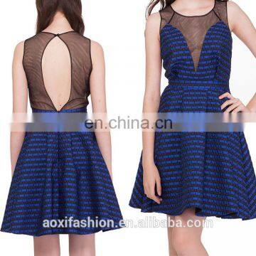 New arrival online shopping spring sleeveless prom backless dress