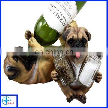 Resin dog Figurine Animal Red Wine Rack