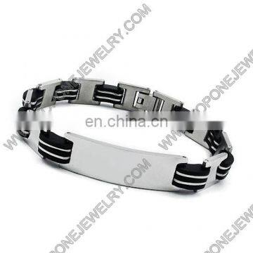 wholesale latest unique design bracelet stainless steel jewelry engravable bracelet