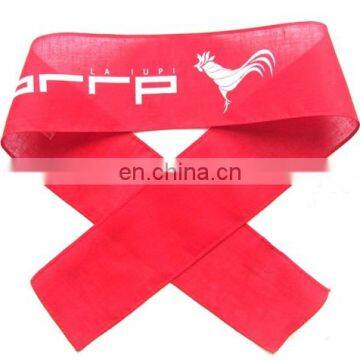 football cheering head ribbon with white printing cheering squad headband sports hairbow hair band