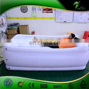 0.4mmPVC Soft Inflatable Lounger Bed / Outdoor Camping Lazy Inflatabel Air Bed