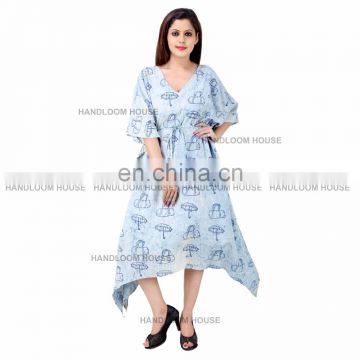 Indian Summer Womens Casual Kaftan Cotton Plus Size Hand Made Shirt Long Maxi Dress kaftan Tunic Long Kaftan