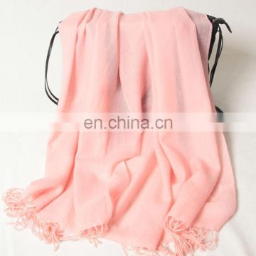 hot sale elegant plain 100% cashmere scarf