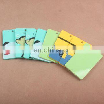 China Factory supply single PP Bank card holder with logo printing, Plastic Credit Card Holder