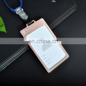 Oem designed employee decorative fashion id card badge holder