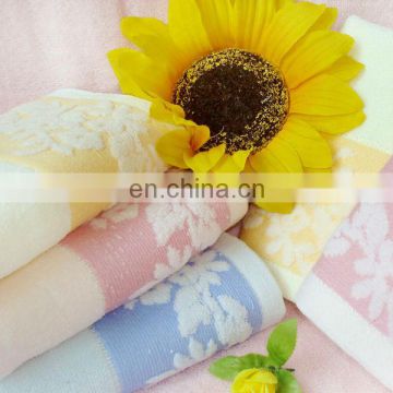 cotton cutting velvet printed face towel