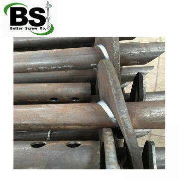 high grade round shaft helical piles for garden's foundation