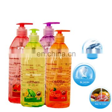 Mild fruit language dish washing liquid from China