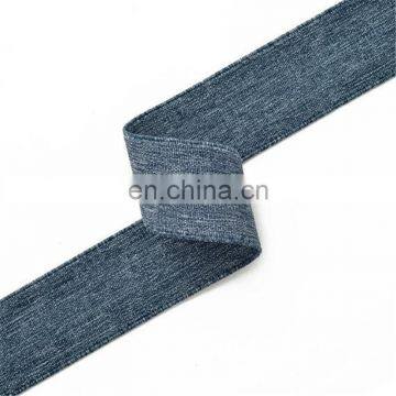 Custom Woven Cotton Nylon Logo Tape Elastic Banding Webbing Tape