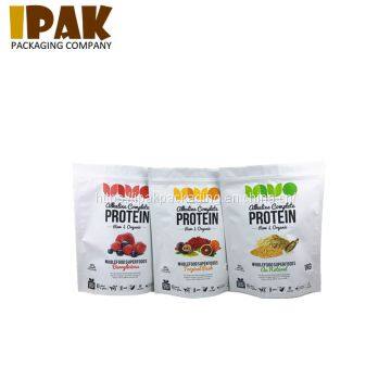 Custom Print Food Grade Matte Stand up Foil Flour Sack Bags With Zipper photo-2