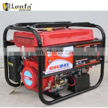 Portable 2000W 2.5KVA 6.5hp Gasoline Generator Set Honda Kingmax Gasoline Generator Prices Petrol Generator