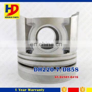 DH220-7 DH220-5 Piston Engine Parts DB58 Piston 102mm Price 65.02501-0416