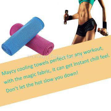 microfiber poly sports cooling ice chilly towel,  marathon running camping yoga travel towel