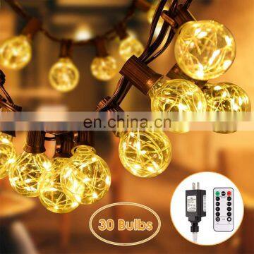 Wholesale Fairy Garden Home Wedding Party LED G40 Globe String Lights with Clear Bulbs