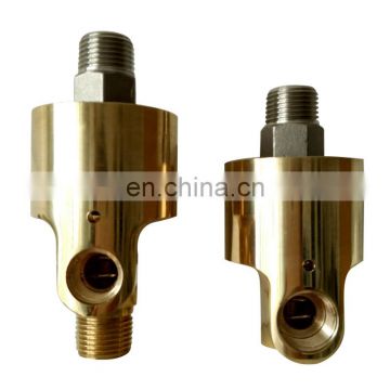 GOGO ATC Two-way Right-hand thread high temperature rotary joint water rotating connector 1/2-1/8 inch brass swivel fitting