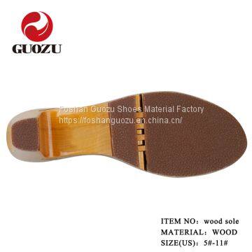 Solid Wood Sole Women Sandal Wood Sole photo-2