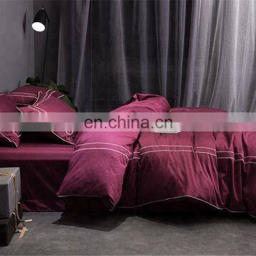 Home Hotel Luxury High Quality 5 Star Bed Sheet Bedding Set Cotton Costom Color Ruby Bed Set photo-5