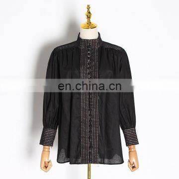 Blouses Tops China Casual Office Chiffon Lady Women Shirt Clothing Sexy Plain