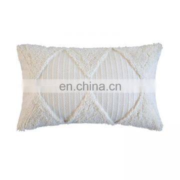 Wholesale Home Decoration Machine Woven Custom Tufted Pillow Cover Luxury White Throw Sofa Cushion Cover photo-6