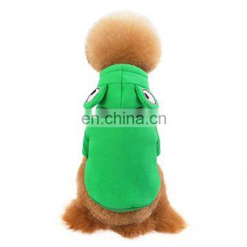 Wholesale Frog Fox Appearance Hoodies Two-legged Teddy French Bull Pets Cosplay Dog Clothes Solid Color photo-3