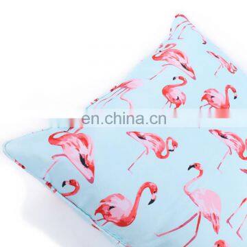 Watercolor Blue Flamingo Home Decor Sofa Car Seat Decorative Cushion Cover Pillow Case
