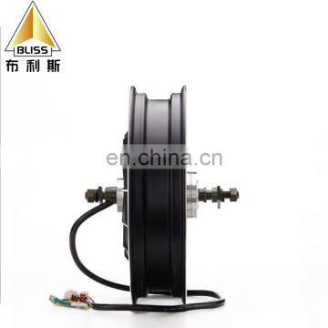 Auto Free Wheel Single Shaft Hub Motor Electric Wheel Hub Motors2000W 60/72V Brushless Hub Motor photo-3