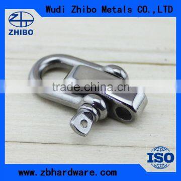 Wholesale Bow / Dee shackle type 4mm small stainless steel shackles adjustable shackle with 3 holes