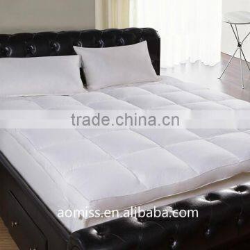 Pure white feather down mattress topper